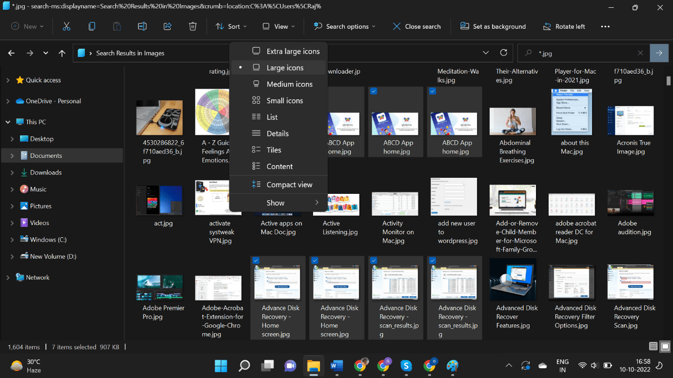 Find Similar Photos Using Windows Explorer