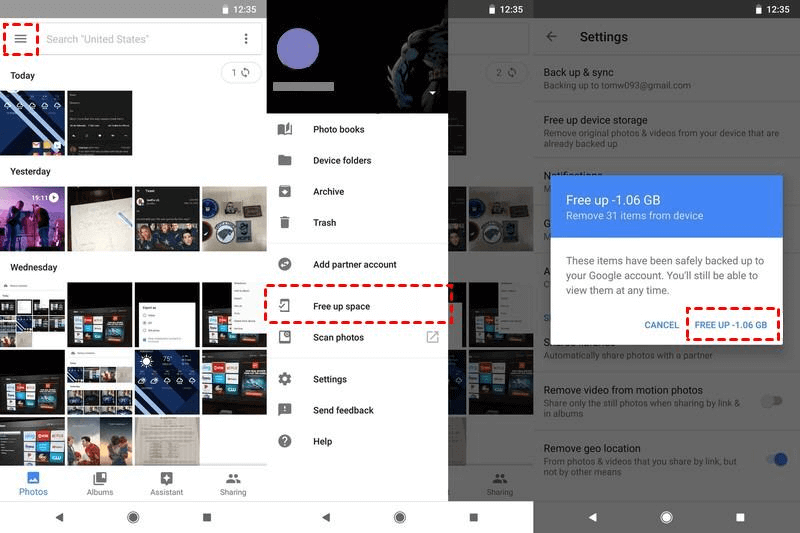 Using the Google Photos App