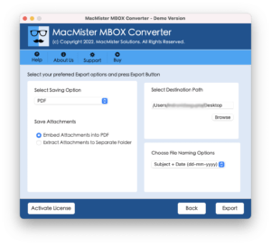 How convert an MBOX file into a PDF format on a Mac machine?