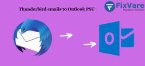 Thunderbird emails to Outlook PST