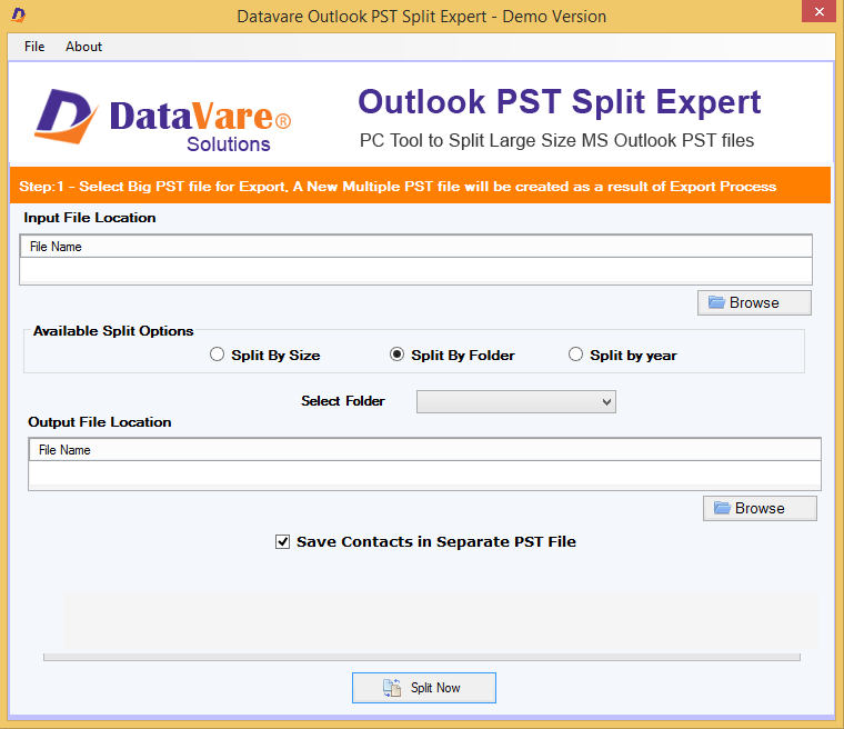 How to Split PST File by Size without Outlook Installed?