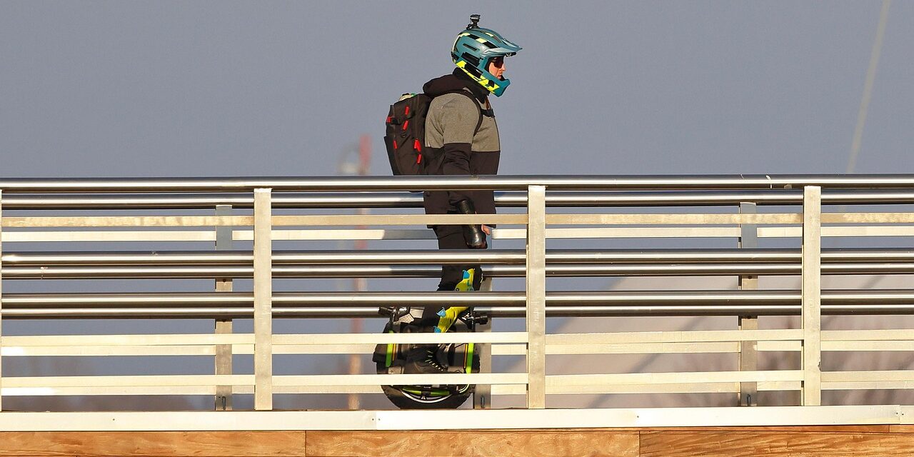 electric scooter rider city