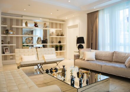 modern co-living space common area