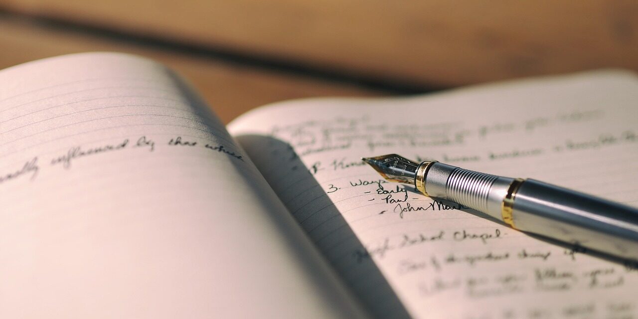 wellness journal with pen