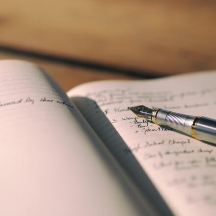 wellness journal with pen